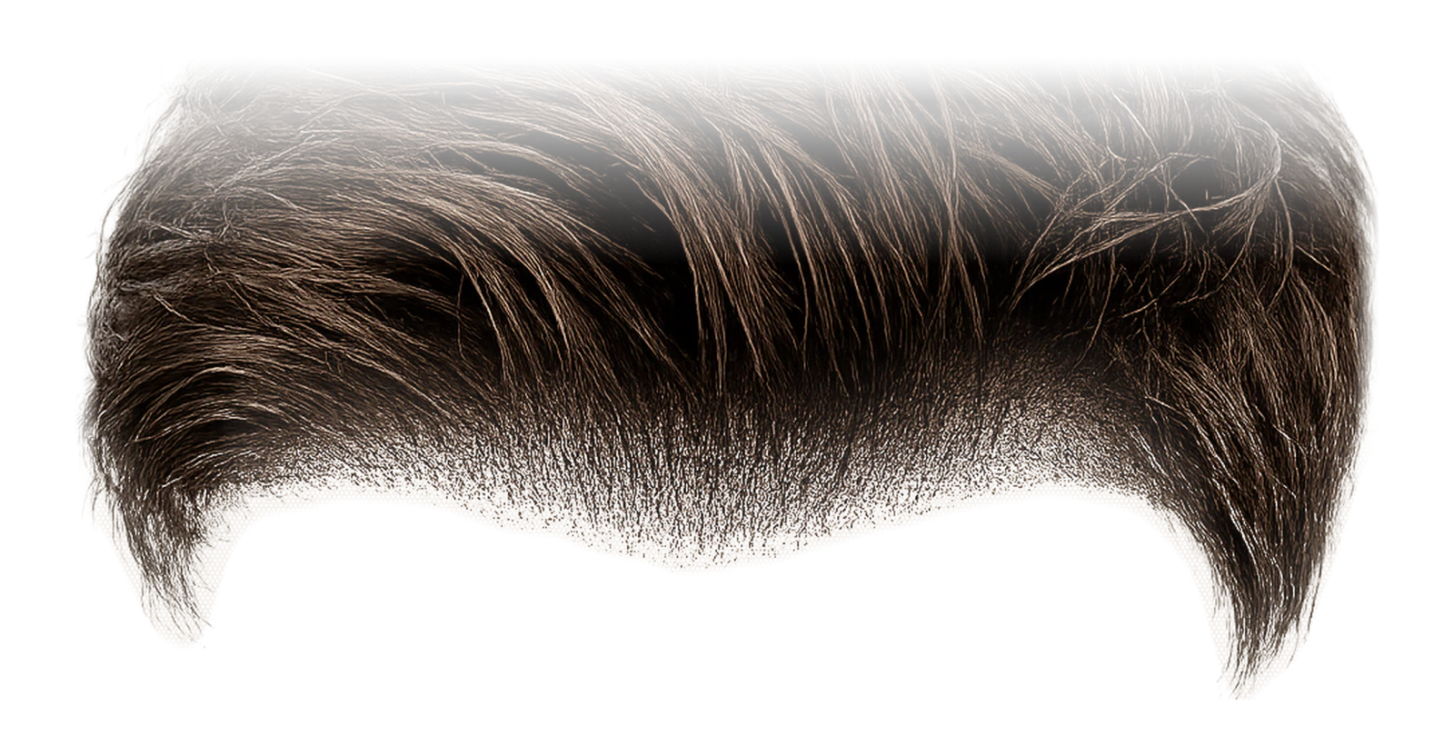 Hairline density gradient across the lace depth